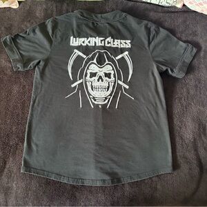 Lurking Class Skulls black baseball jersey Shirt size men’s medium Sketchy Tank